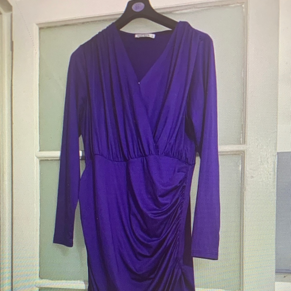 Grace Karin Deep Purple Mini Dress